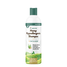 NaturVet Hemp Hypoallergenic Shampoo with Oat and Aloe for Dogs - Liquid - 16oz Made in The USA - dog shampoo - 797801059435