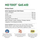 NaturVet No Toot Gas Aid For Dogs Plus Fennel – 70 Soft Chews - Alleviates Intestinal Gas - Helps Reduce Stool & Urine Odors - 30 Day Supply - dog supplement - 797801036726