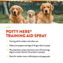 NaturVet – Potty Here Training Aid Spray | Attractive Scent Helps Train Puppies & Dogs Where to Potty | Formulated for Indoor & Outdoor Use | 8 oz