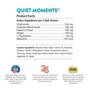 NaturVet Quiet Moments Calming Aid Dog Supplement – Helps Promote Relaxation - Reduce Stress - Storm Anxiety - Motion Sickness for Dogs – Tasty Pet Soft Chews with Melatonin – 70 Ct. - dog supplement - 797801036955