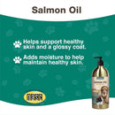 NaturVet Salmon Oil Skin & Coat Plus Omegas for Dogs & Cats - Supports Healthy Skin & Glossy Coat - Omega - 3 & 6 Fatty Acids - 17 oz Oil - dog supplement - 797801036122