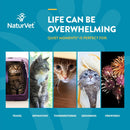 NaturVet Scoopables Quiet Moments Cat Calming Aid - Promotes Calm with Stressful Events Storms - Fireworks - Travel - Separation Anxiety - Cat Health Supplement with Melatonin - Salmon Flavored - 5.5 oz Bag