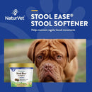 NaturVet Stool Ease for Dogs – 40 Soft Chews – Helps Maintain Regular Bowel Movements – Enhanced with Sugar Beet Pulp, Flaxseed & Psyllium Husk – 40 Day Supply