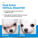 NaturVet – Tear Stain Topical Remover Plus Aloe – 4 oz | Eliminates Unsightly Tear & Saliva Stains | Gentle, Water - Based Formula | for Dogs & Cats