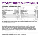 NaturVet VitaPet Puppy Daily Vitamins for Dogs – Plus Breath Aid – Formulated to Provide Puppies with Essential Vitamins - Minerals - Amino Acids & Fatty Acids - 70 Soft Chews