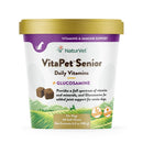 NaturVet VitaPet Senior Daily Vitamins Plus Glucosamine for Dogs, 60 ct Soft Chews, Made in The USA with Globally Source Ingredients