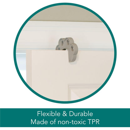 North States MyPet Safety Paws Door Paw - tector | Works on Swinging and Pocket Doors (1 - Pack, Gray)