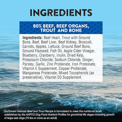 Northwest naturals raw diet for dogs beef and trout recipe