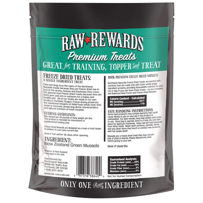 Northwest Naturals Raw Rewards Freeze - Dried Green Lipped Mussel Treats - 2 oz