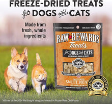 Northwestnaturals raw rewards freeze dried sweet potato dog & cat treats 2oz