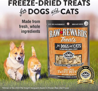 Northwestnaturals raw rewards freeze dried sweet potato dog & cat treats 2oz