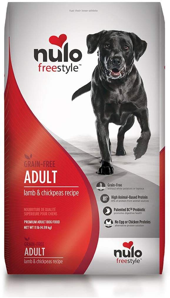 Nulo Adult Grain Free Dog Food: All Natural Dry Pet Food For Large And Small Breed Dogs (Lamb, 11Lb)