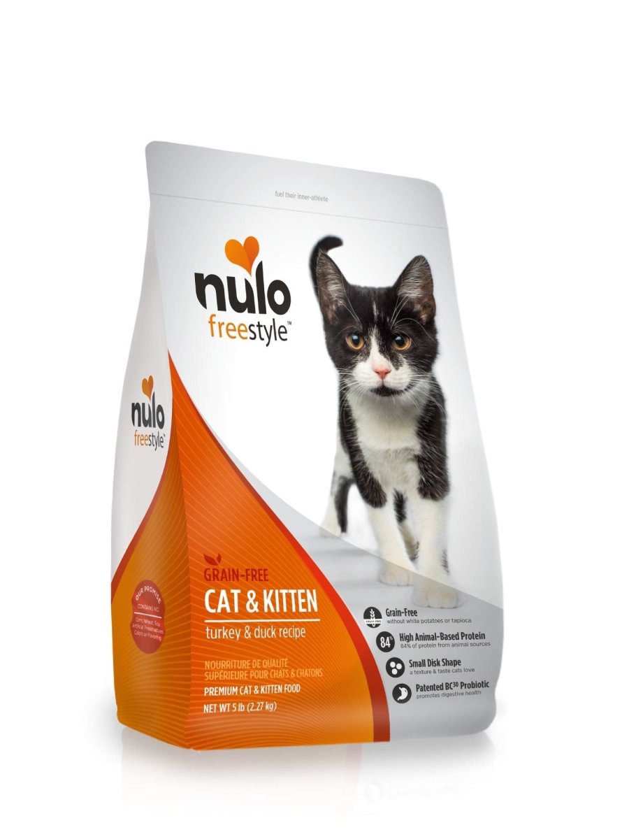 Nulo Adult & Kitten Grain Free Dry Cat Food With Bc30 Probiotic - Turkey - 5Lb Bag