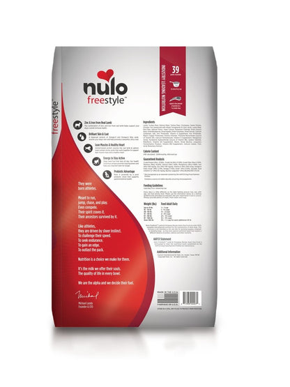 Nulo Adult Lamb Grain - Free Dry Food, 24 lb