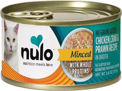 Nulo cat minced chicken crab prawn recipe in broth 2.8oz