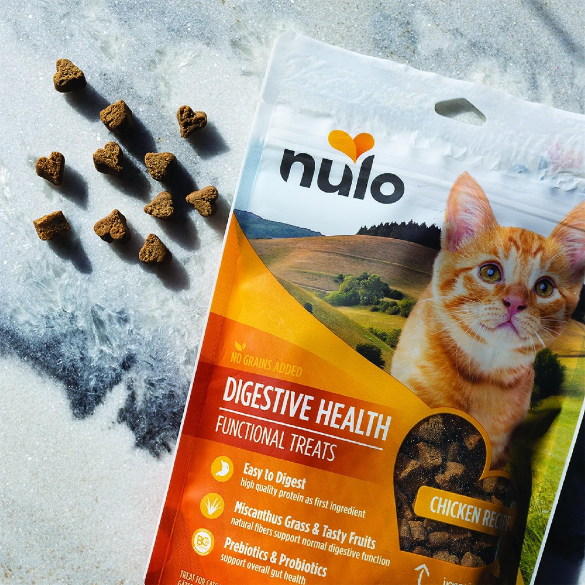 Nulo Digestive Health Functional Treats Grain - Free With Bc30 Probiotic Chicken Recipe For Cats & Kittens 4Oz