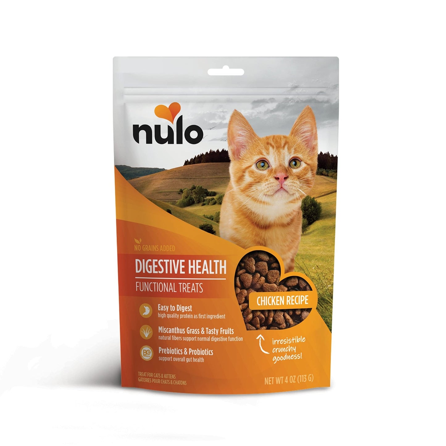 Nulo Digestive Health Functional Treats Grain - Free With Bc30 Probiotic Chicken Recipe For Cats & Kittens 4Oz