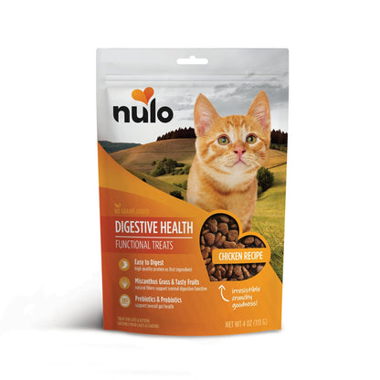 Nulo Digestive Health Functional Treats Grain - Free With Bc30 Probiotic Chicken Recipe For Cats & Kittens 4Oz