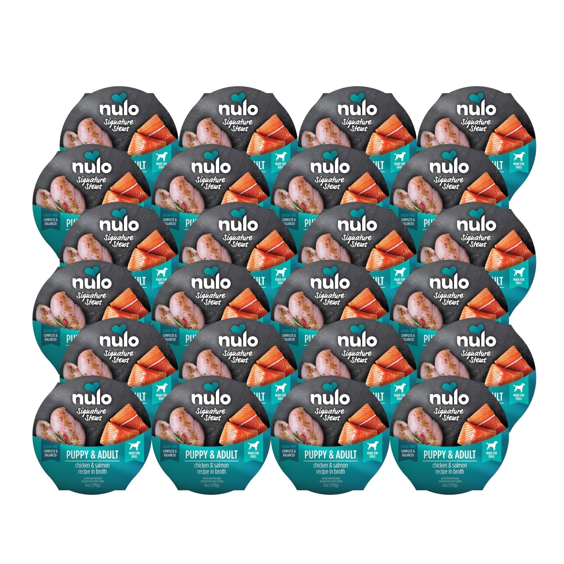 Nulo Dog Signature Stew Chicken & Salmon In Broth 6 Oz Cup