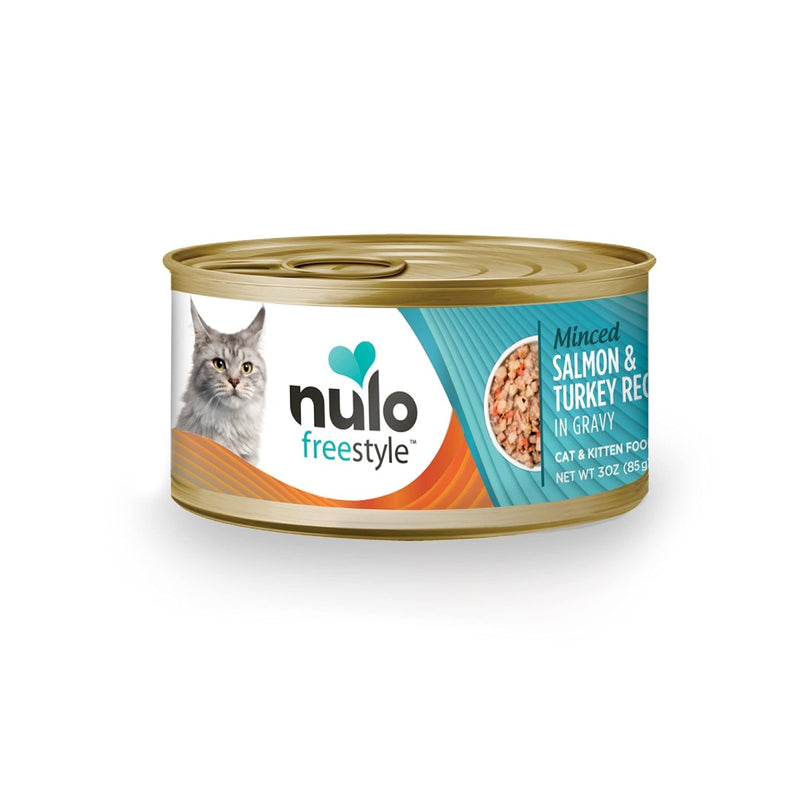 Nulo Freestyle Cat and Kitten Minced Wet Canned Food - Grain - Free Wet Cat Food - Omega 6 and 3 Fatty Acids to Support Skin Health and Soft Fur