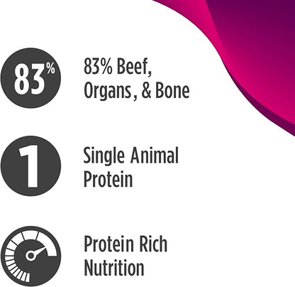 Nulo freestyle freeze dried raw grain free beef recipe with apples 5oz dog treats