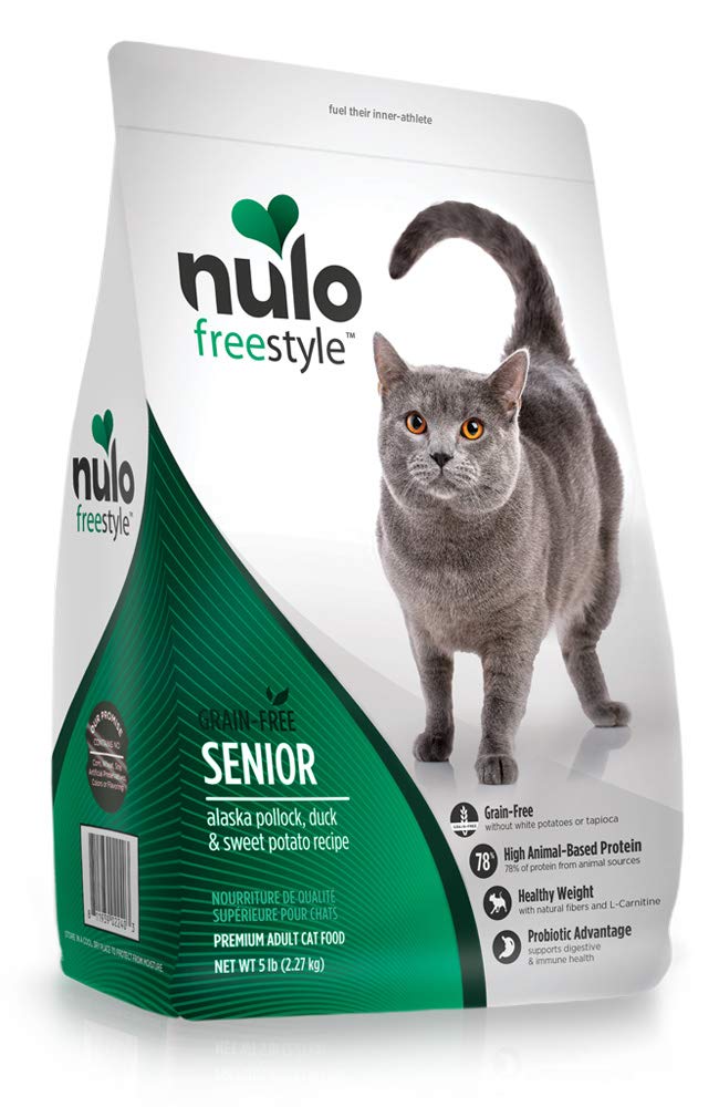 Nulo Freestyle Senior Dry Cat Food Premium Natural Grain - Free Cat Kibble with Antioxidants