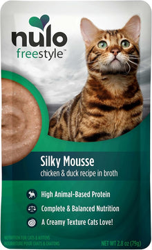 Nulo freestyle silky mousse chicken & duck recipe in broth pouch