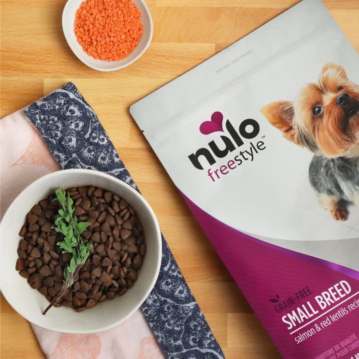 Nulo Freestyle Small Breed Grain Free Dry Dog Food With Bc30 Probiotic - Salmon And Red Lentils Recipe - 11B Bag