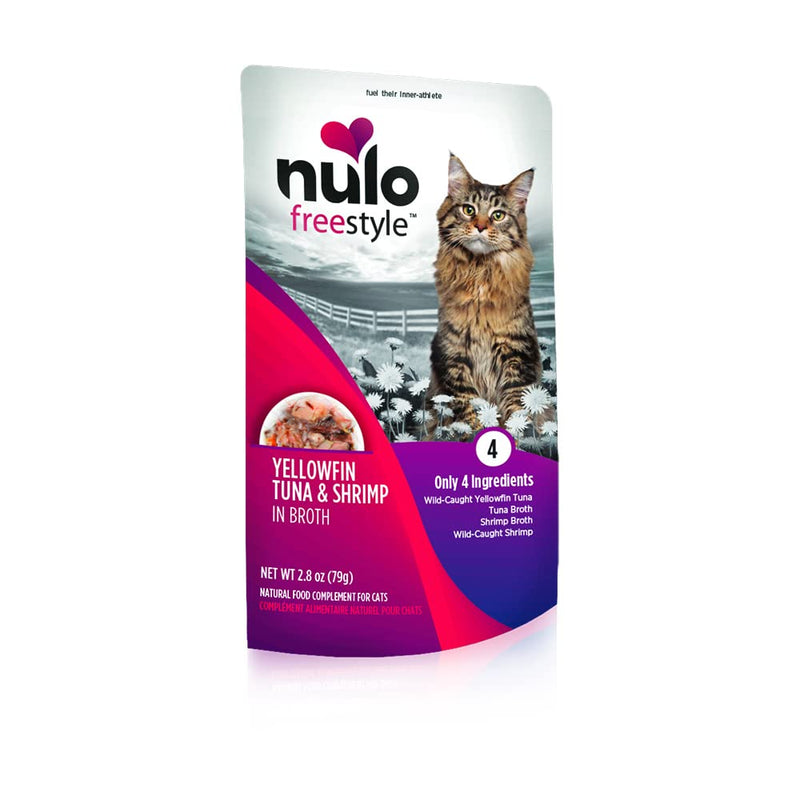 Nulo Freestyle Yellowfin Tuna & Shrimp in Broth Cat Food Pouch - 2.8 oz