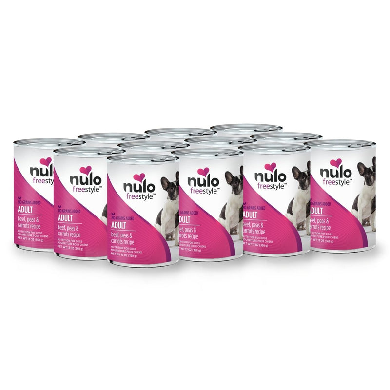 Nulo Grain Free Canned Wet Dog Food (13 oz, Beef)