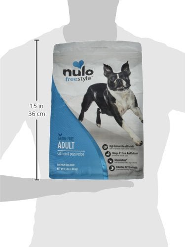 Nulo Grain Free Dog Food: All Natural Adult Dry Pet Food For Large And Small Breed Dogs (Salmon, 4.5Lb)