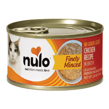 Nulo minced chicken recipe in broth wet canned cat & kitten food 2.8oz