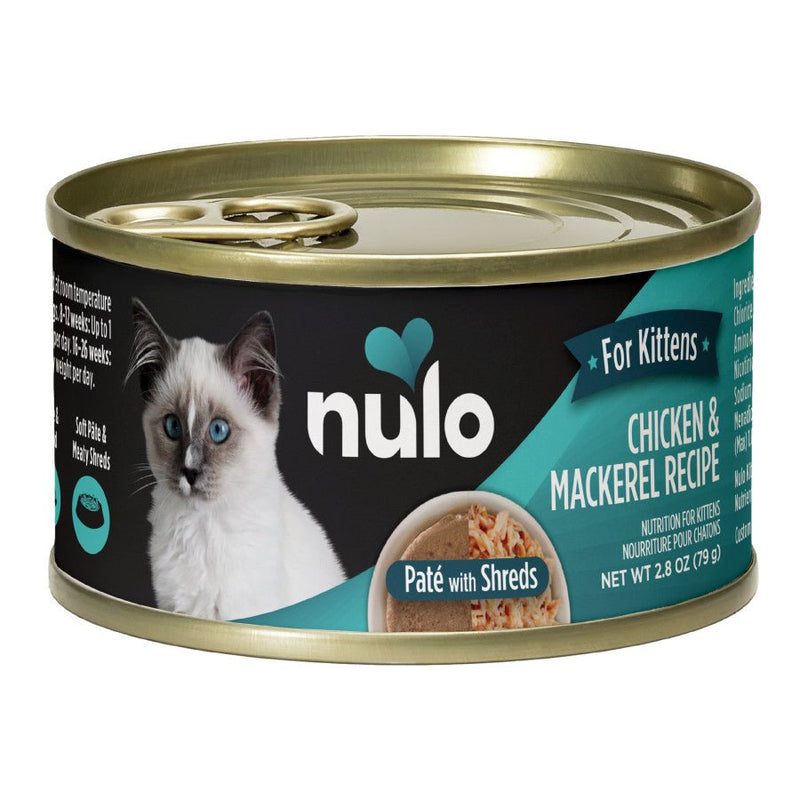 Nulo Pate With Shreds Kitten Food Chicken & Mackerel - 2.8oz