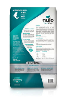 Nulo Puppy & Adult Freestyle Limited Plus Grain Free Dry Dog Food: All Natural Limited Ingredient Diet for Digestive & Immune Health - Allergy Sensitive Non GMO (Salmon Recipe - 4 lb Bag)