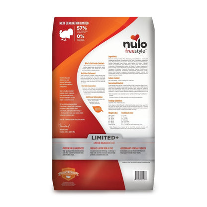 Nulo Puppy & Adult Freestyle Limited Plus Grain Free Dry Dog Food: All Natural Limited Ingredient Diet for Digestive & Immune Health - Allergy Sensitive(Turkey Recipe - 22 lb Bag)