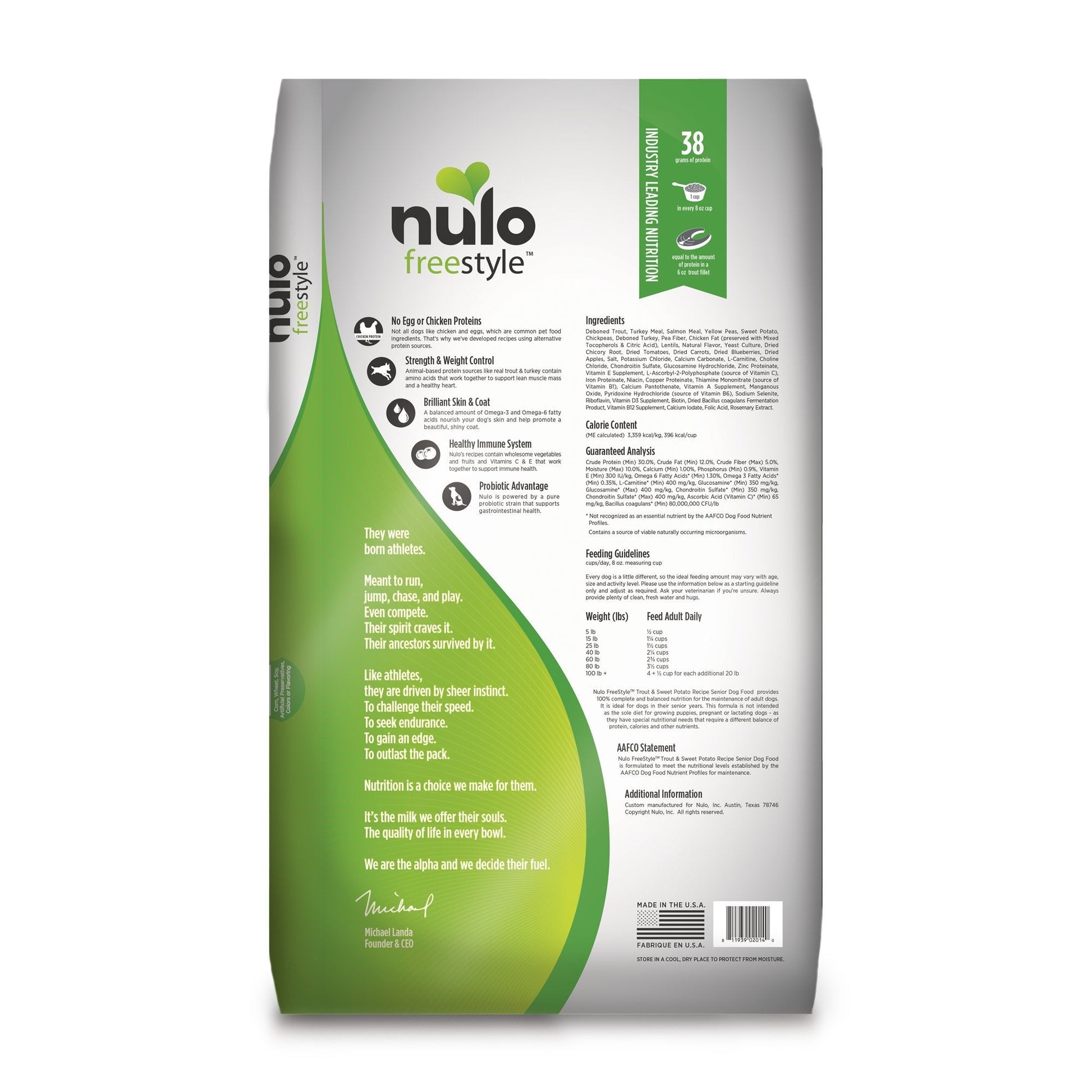 Nulo Sr Trout Grain - Free Dry Food, 24 Lb