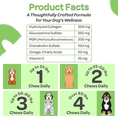 Nutradoodle all natural hip and joint soft chews - mobile dood