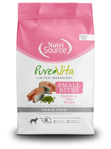 NUtri source pure vita small bites salmon and peas entree 4 lb