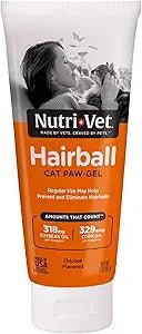Nutri vet hair ball cat paw gel - chicken flavor