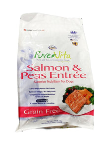 NutriSource Pure Vita Salmon & Peas Small bites Grain - Free Dog Food, 4 lb - Premium Grain - Free Nutrition