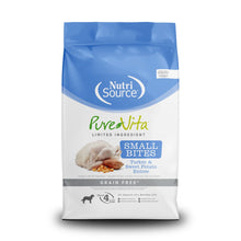 Nutrisource pure vita small bites Turkey & sweet potato grain free dog kibble 4lbs
