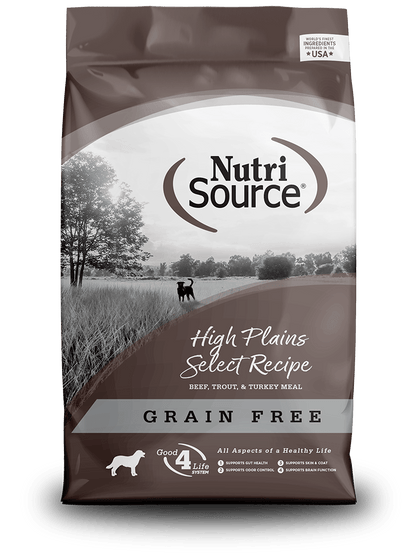 Nutrisource small bites high plains select recipe grain free 4lb dry dog food