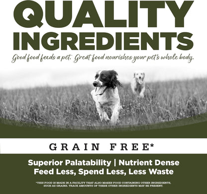 Nutrisource small bites woodlands select recipe grain free dry dog kibble 4lb bag