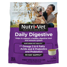 Nutrivet daily digestive powder 30 day supply dog supplement