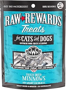NWN Northwestnaturals freeze dried minnows dog cat treats 1oz