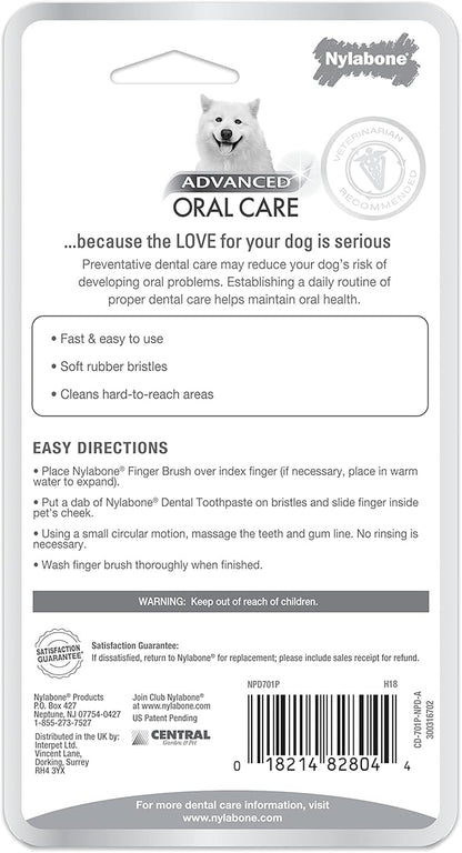 Nylabone advanced oral care finger brushes