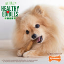 Nylabone Healthy Edibles Long - Lasting Dog Treats - Natural Dog Treats for Small Dogs - Dog Products - Roast Beef Flavor, X - Small/Petite