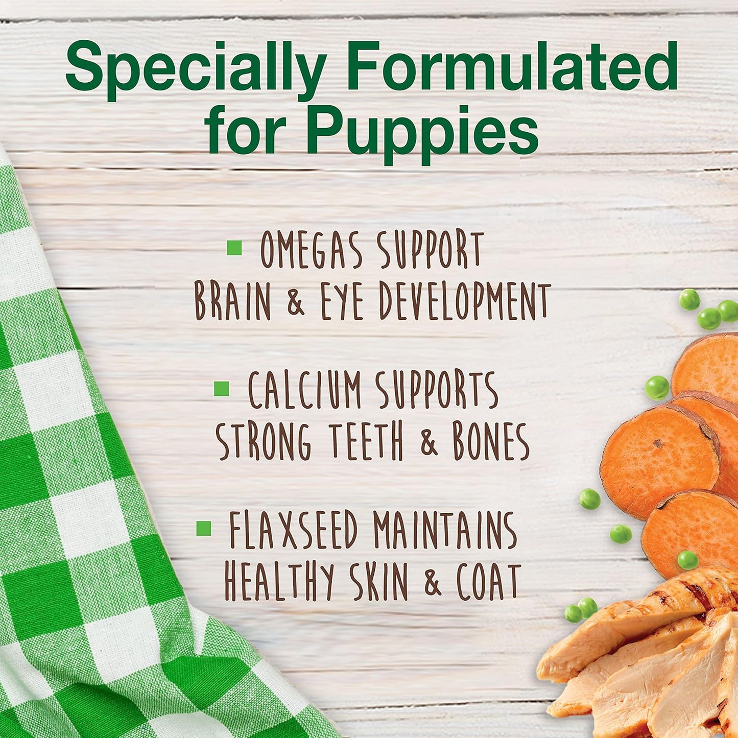 Nylabone healthy edibles puppy chew treats Turkey & sweet potato flavor 3.1oz 4ct