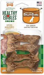Nylabone natural healthy edibles ham flavor