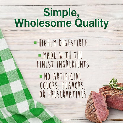 Nylabone natural healthy edibles meaty center beef 3.3oz treat 4 small